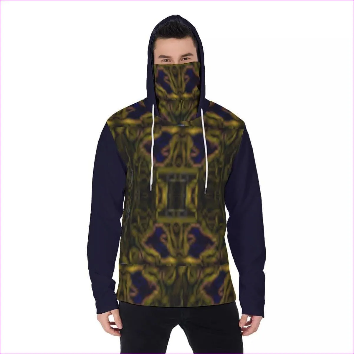 Tribalist 2 Men's Fur Lined Pullover Hoodie With Mask