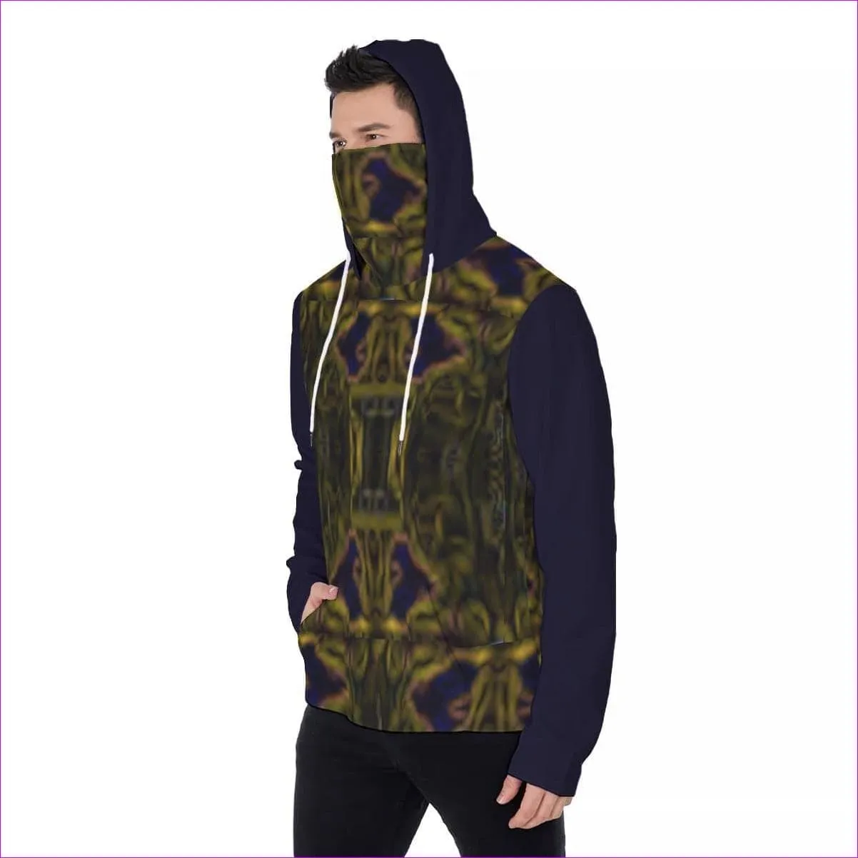 Tribalist 2 Men's Fur Lined Pullover Hoodie With Mask