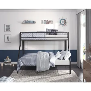 Twin/Full Bunk Bed Elegant Metal Bunkbed