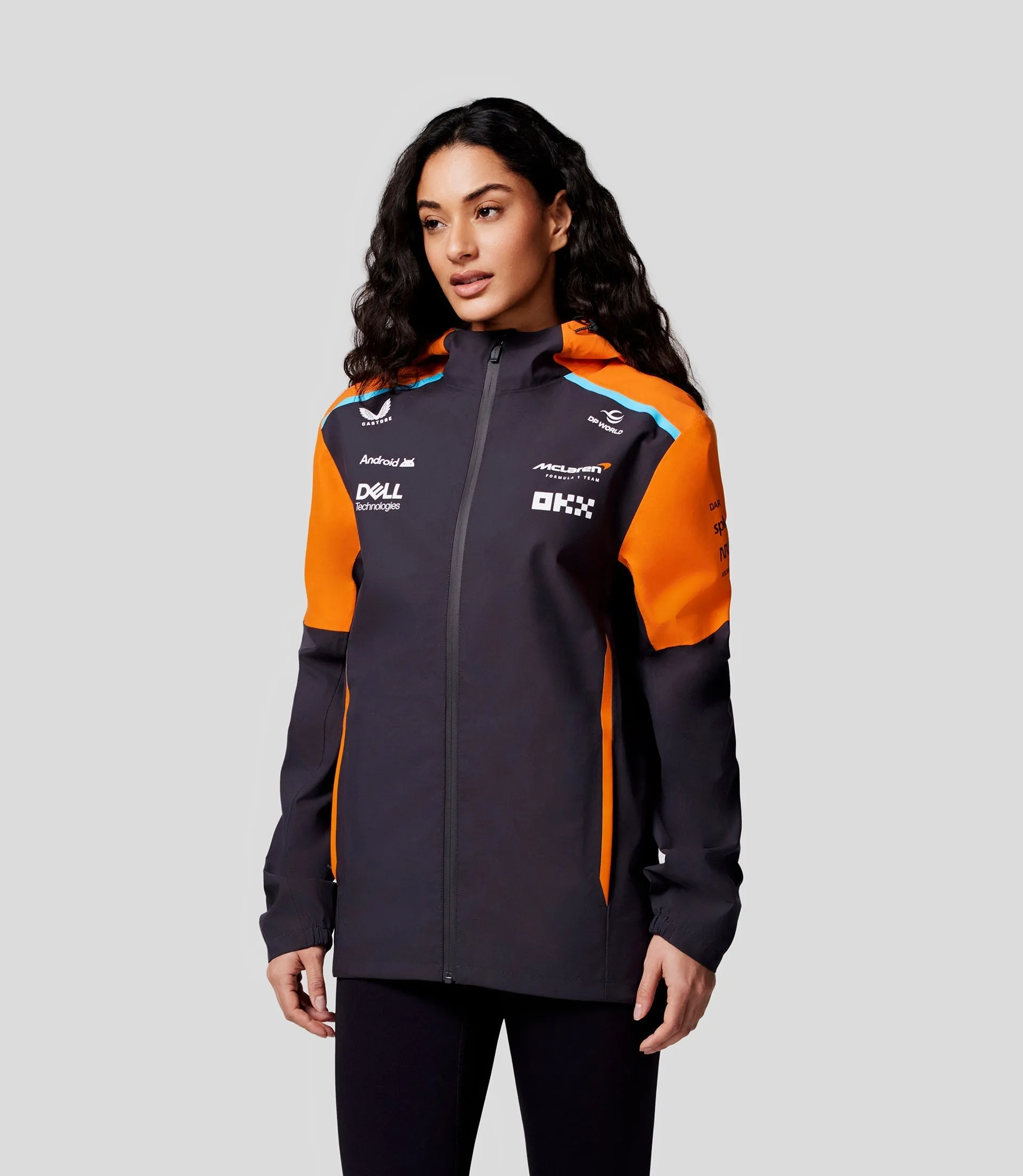 Unisex McLaren Official Teamwear Lightweight Rain Jacket Formula 1