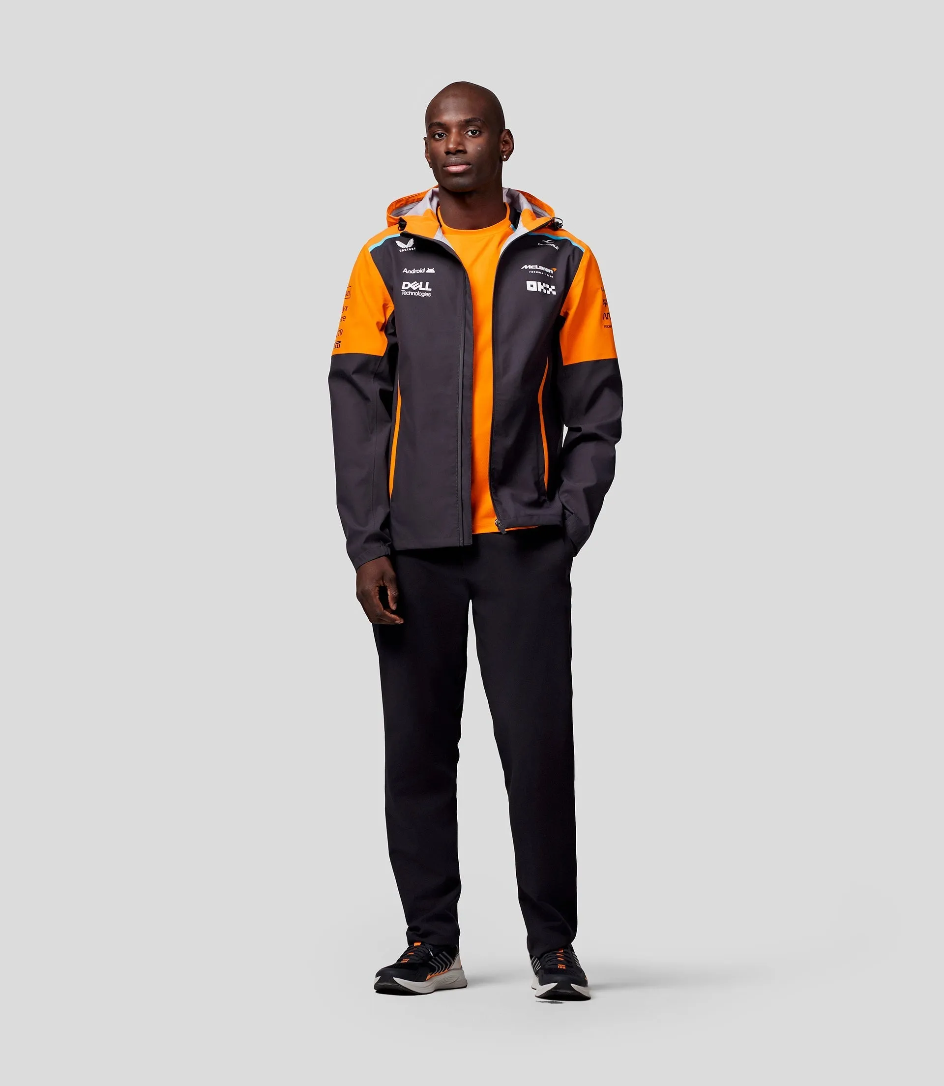 Unisex McLaren Official Teamwear Lightweight Rain Jacket Formula 1