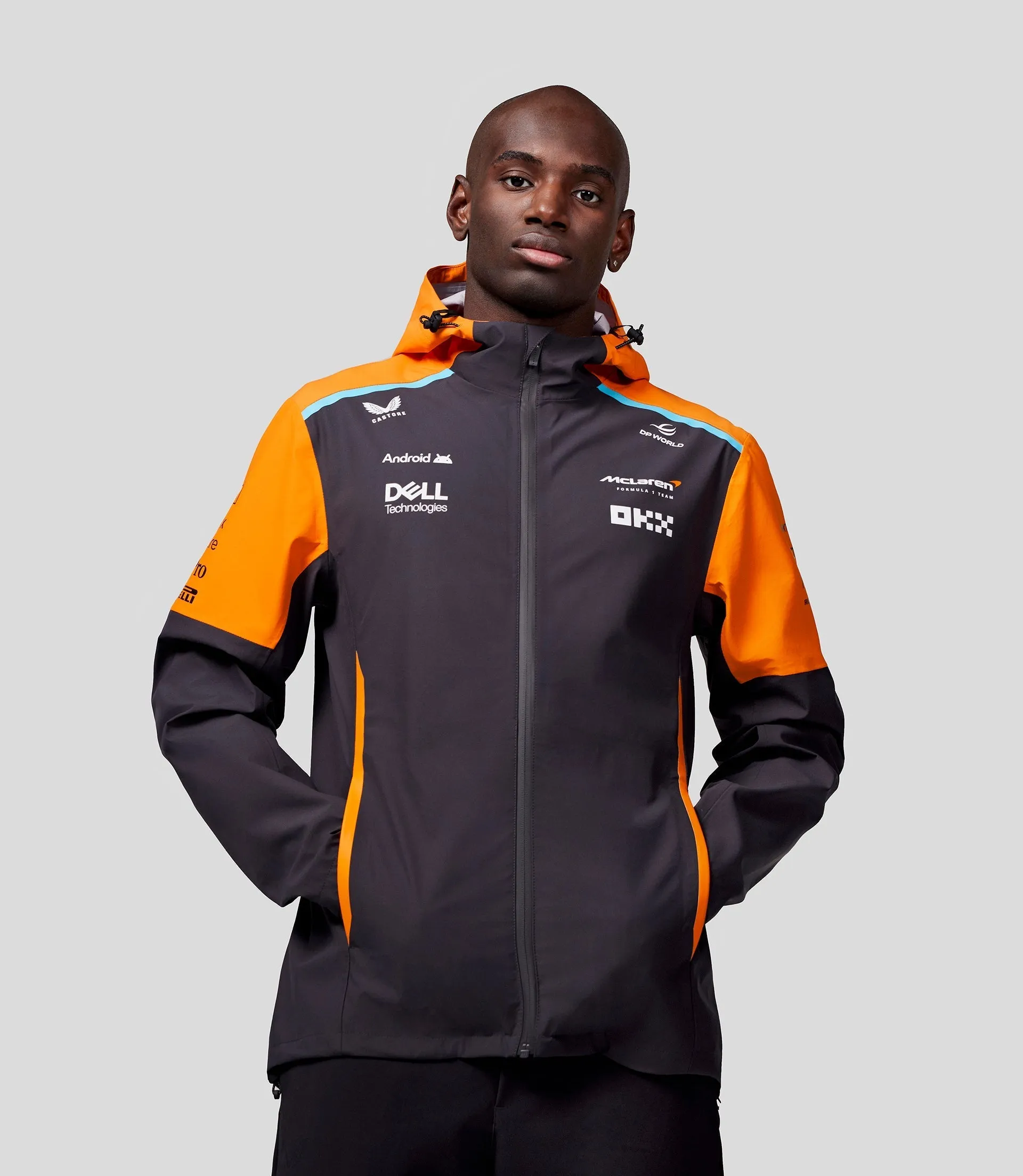 Unisex McLaren Official Teamwear Lightweight Rain Jacket Formula 1
