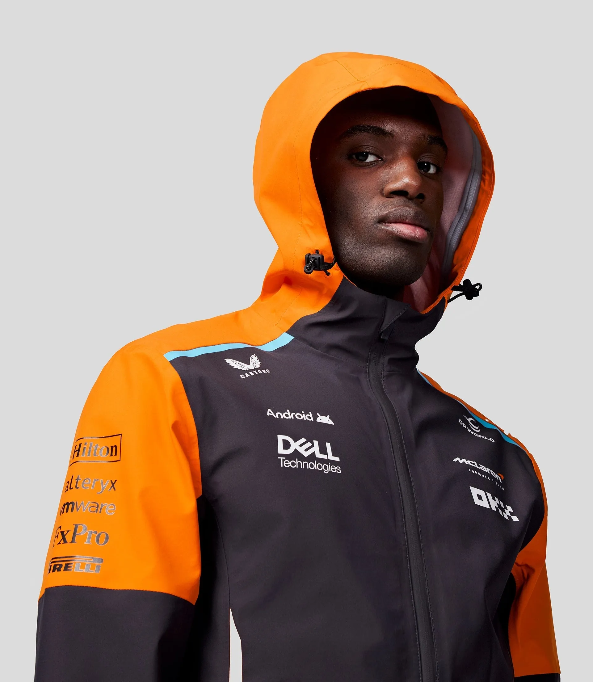 Unisex McLaren Official Teamwear Lightweight Rain Jacket Formula 1