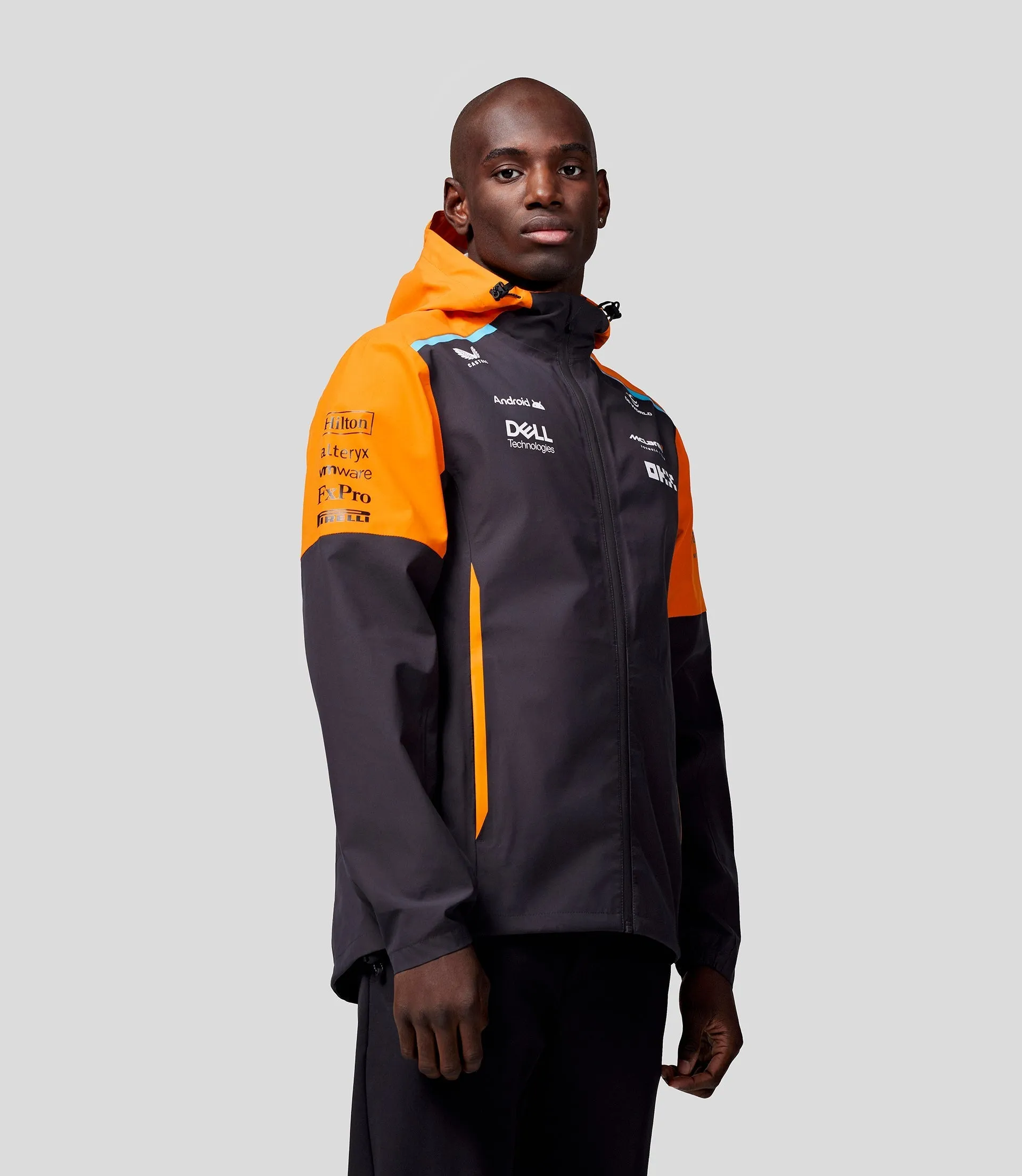 Unisex McLaren Official Teamwear Lightweight Rain Jacket Formula 1