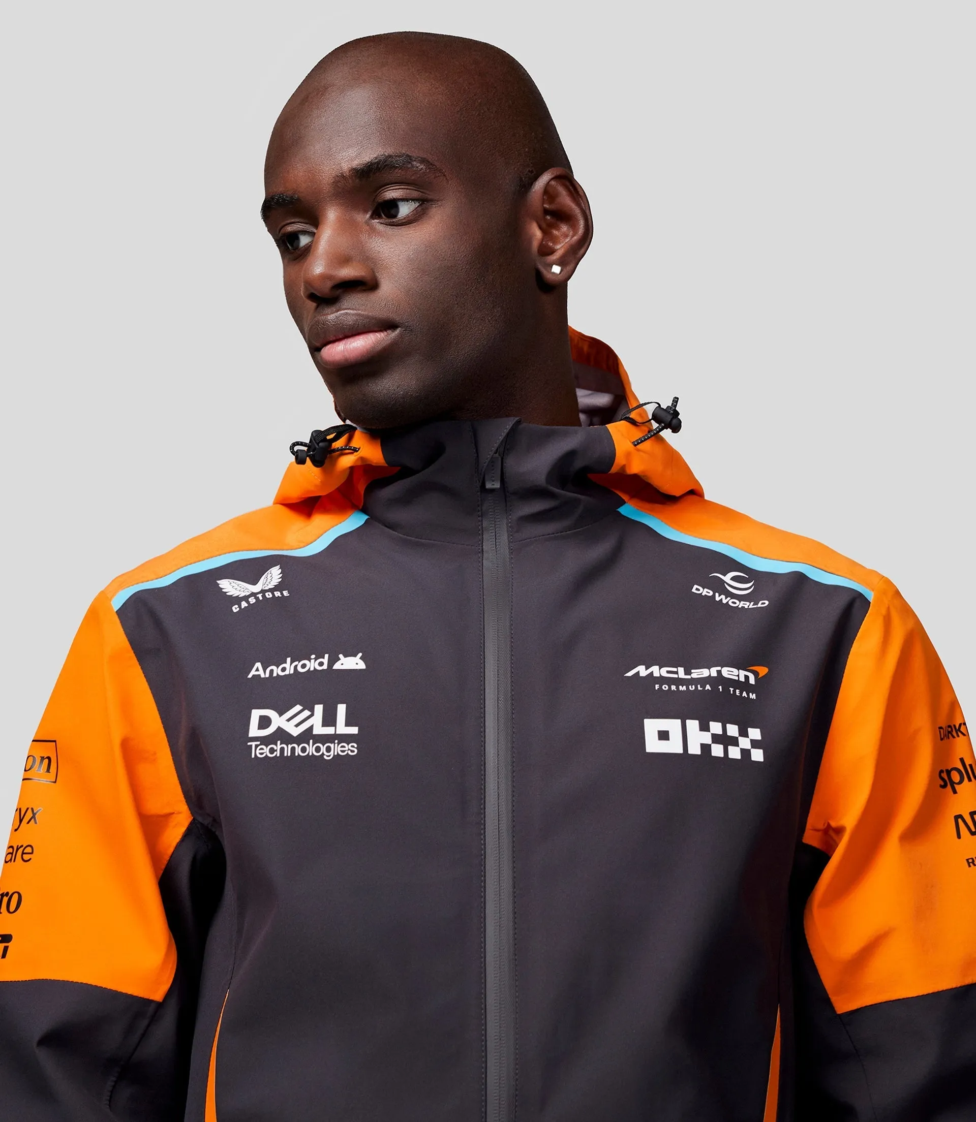 Unisex McLaren Official Teamwear Lightweight Rain Jacket Formula 1