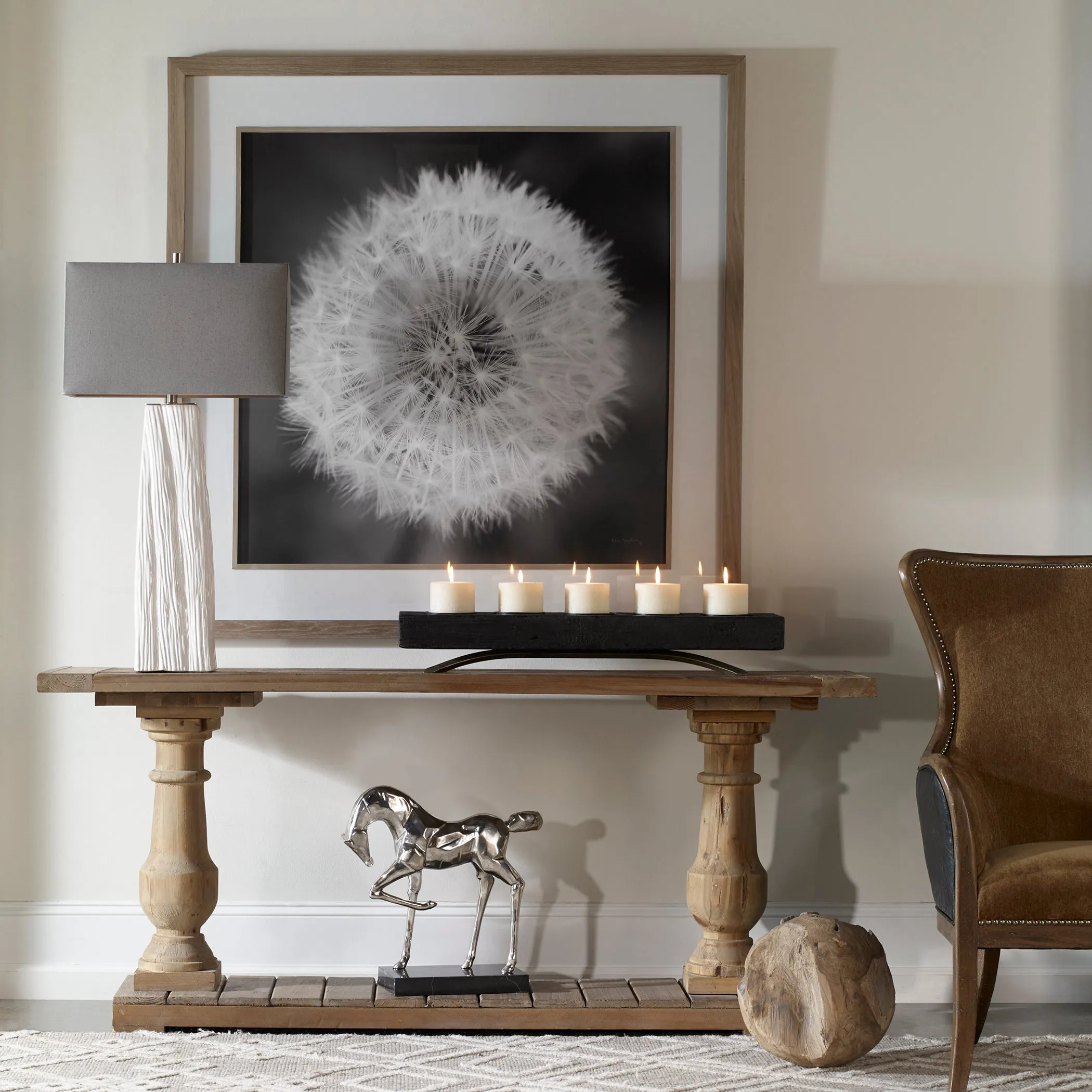Uttermost Sycamore White Table Lamp