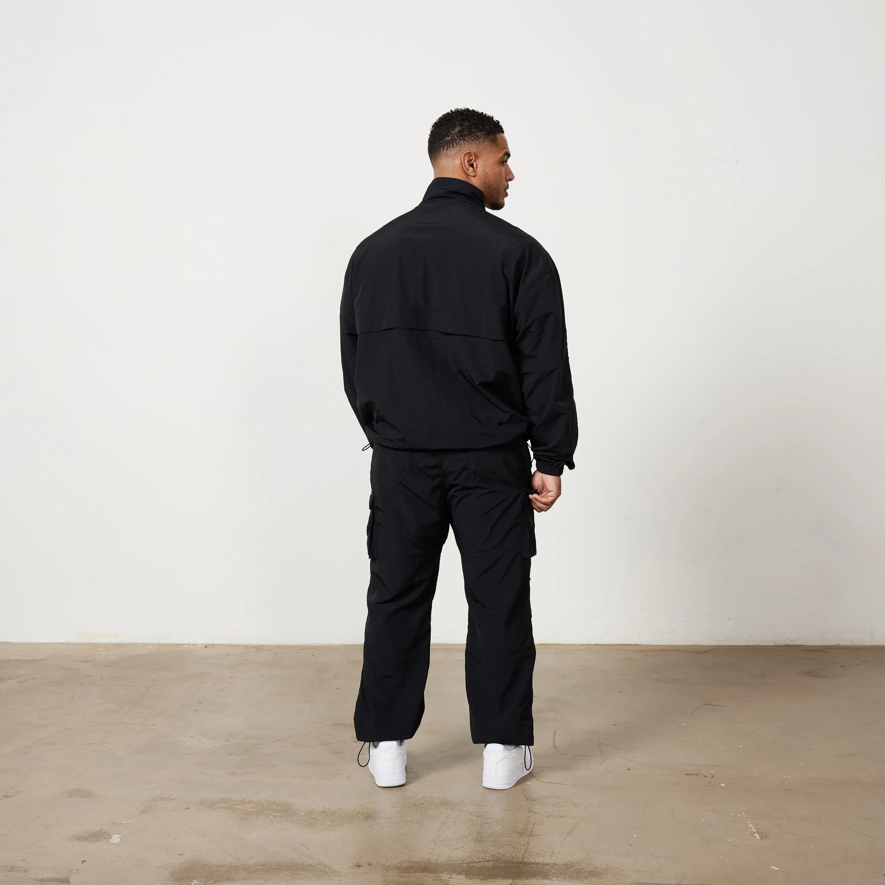 Vanquish Black Oversized Track Jacket