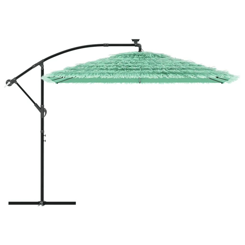 vidaXL Garden Parasol with Steel Pole Green 290x290x238 cm