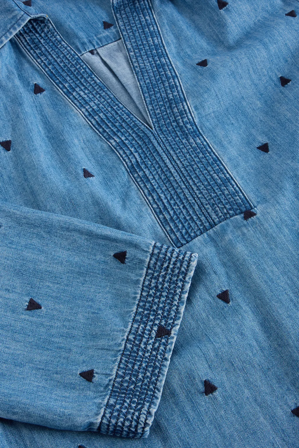 White Stuff Blaire Mid Denim Embroidered Tunic