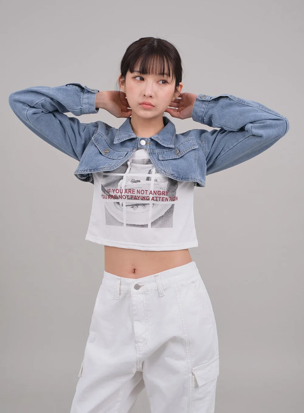 Wide Leg Cargo Pants C2701