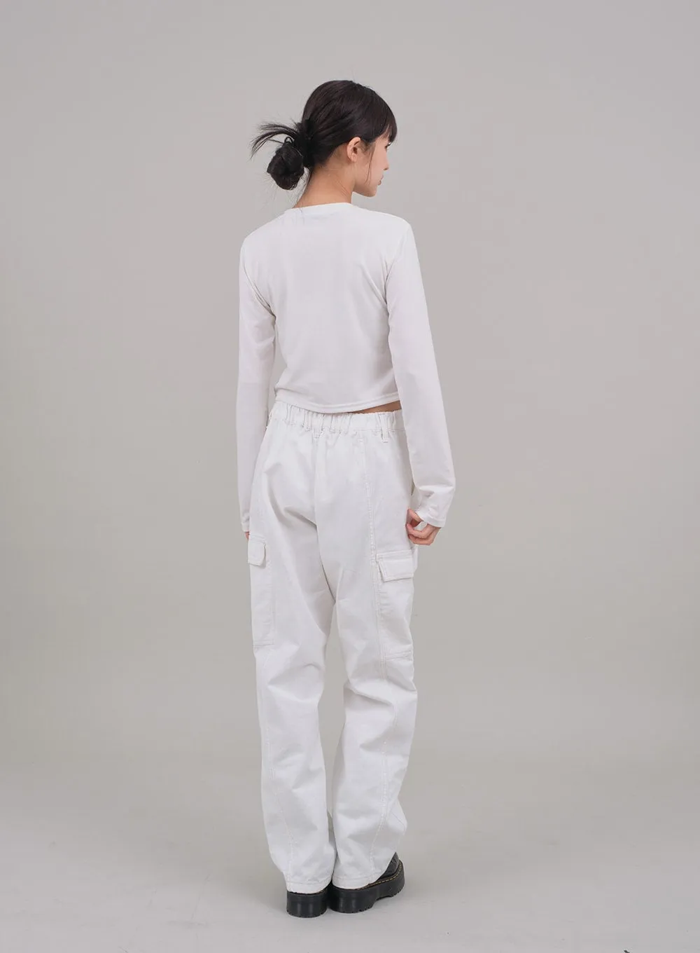 Wide Leg Cargo Pants C2701