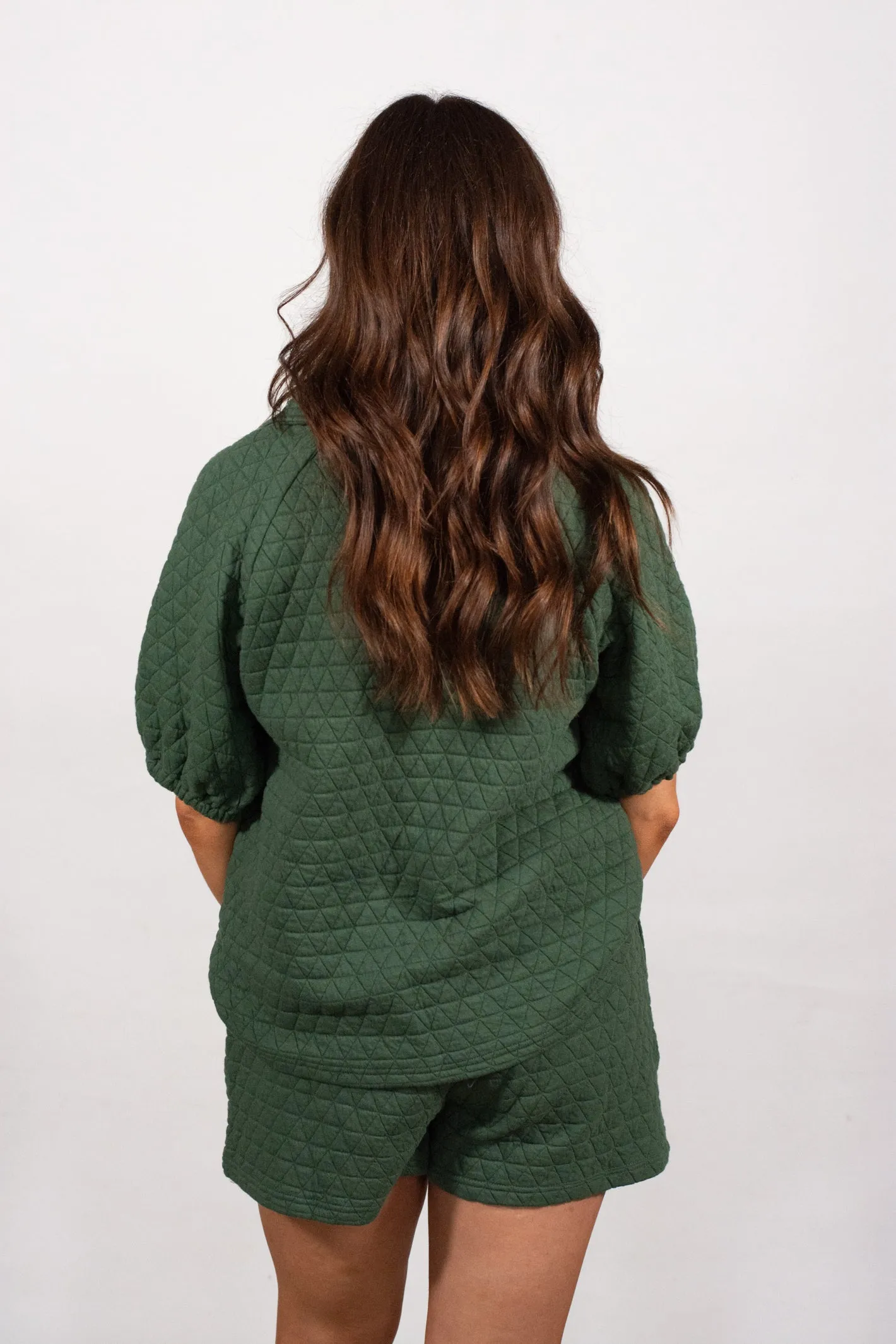 Wild About Weekends Forest Green Quilted Set