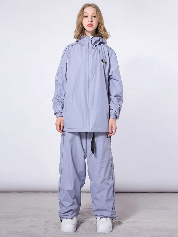 Women's Dook Snow Track Stripe Snowboard Jacket & Pants Snowsuit