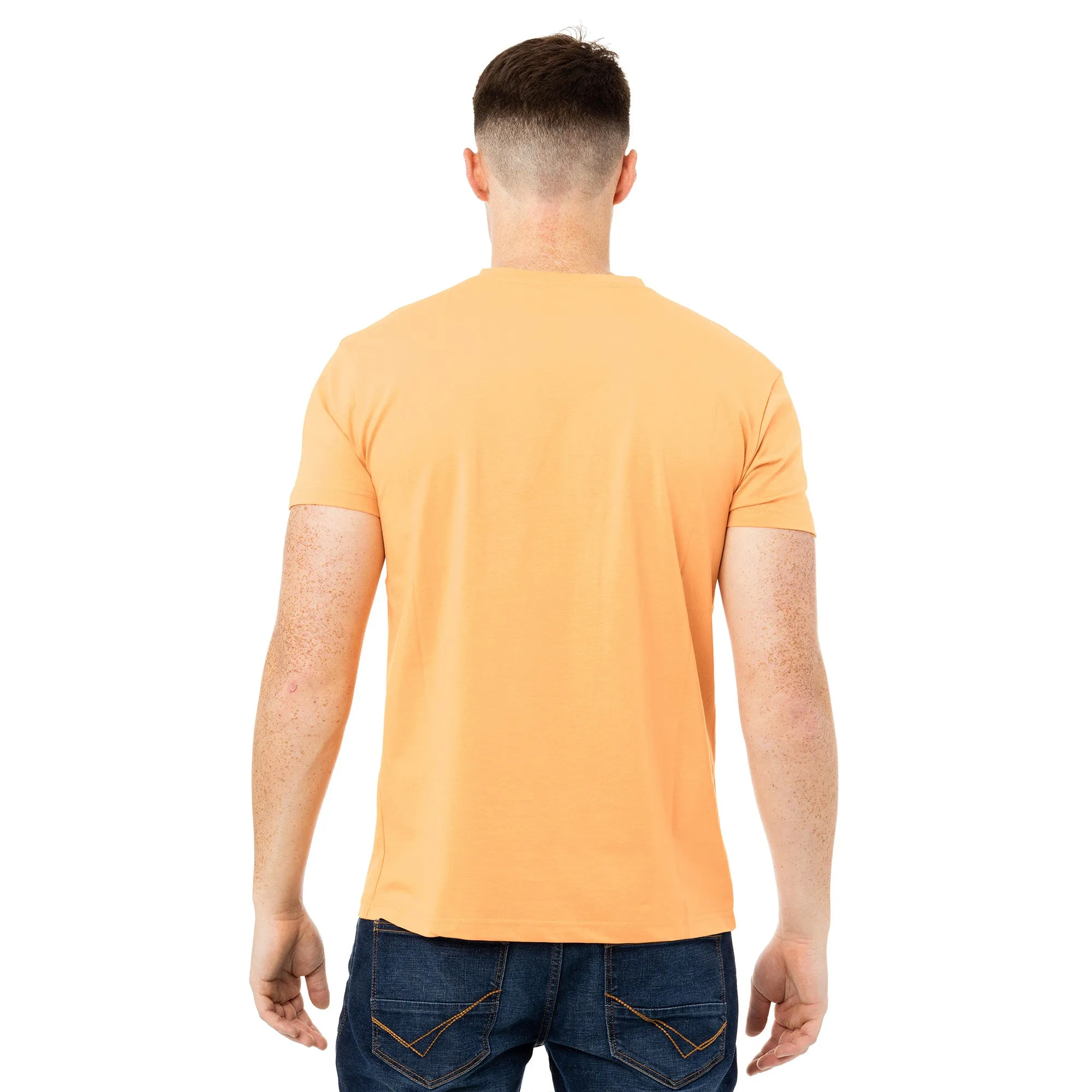 X RAY Men's Basic V-Notch Neck Short Sleeve Split Neck T-Shirt