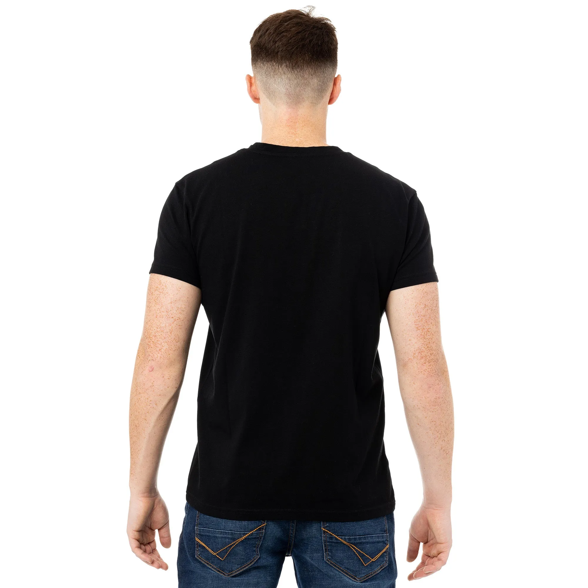 X RAY Men's Basic V-Notch Neck Short Sleeve Split Neck T-Shirt