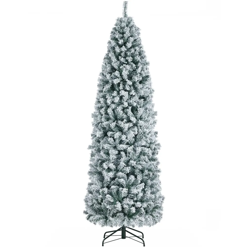 Yaheetech 7.5ft Flocked Artificial Christmas Tree