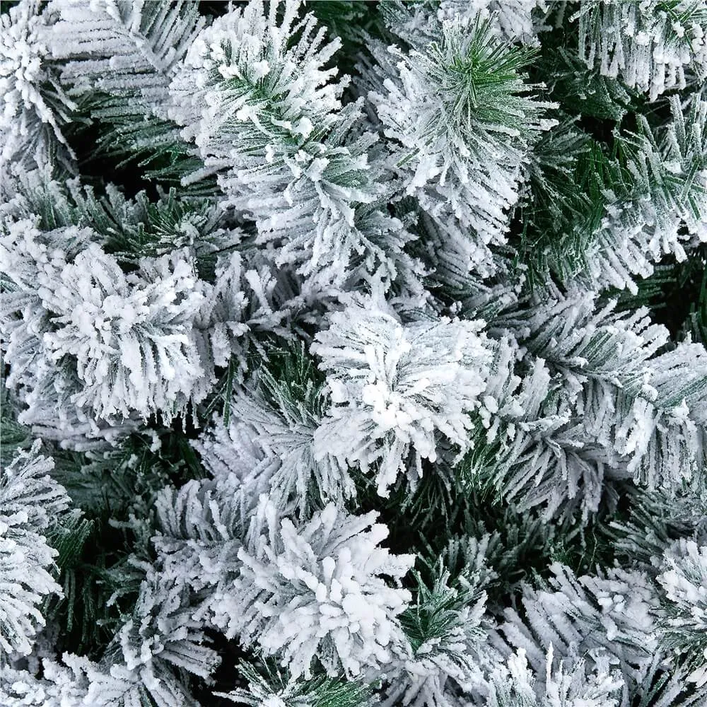 Yaheetech 7.5ft Flocked Artificial Christmas Tree