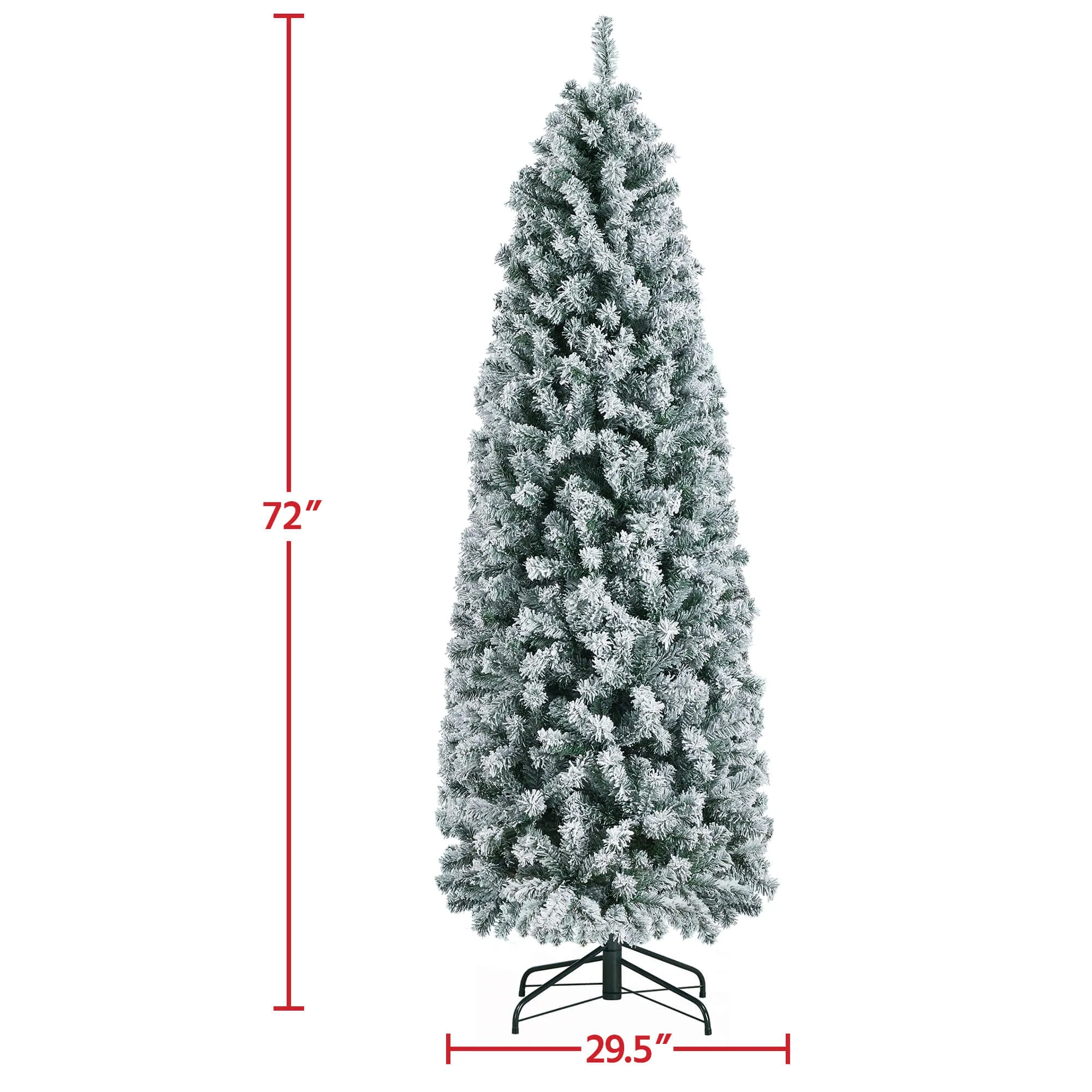 Yaheetech Flocked Artificial Christmas Tree