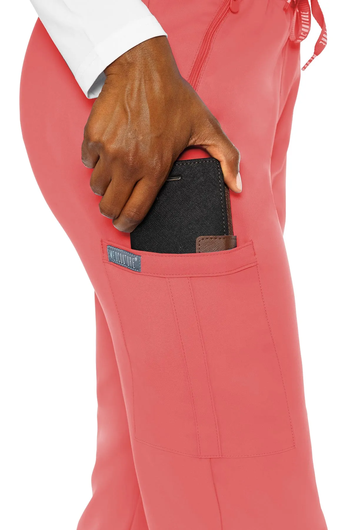 Zipper Pant Lightweight(MC Insight) by Med Couture (Regular) XS-5XL / Coral